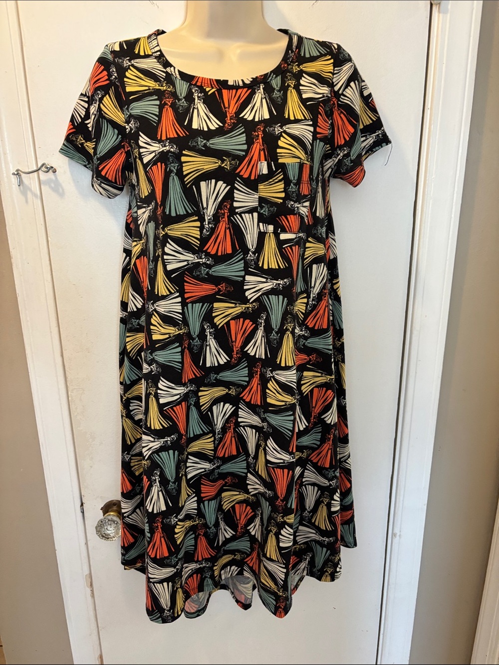 LulaRoe XXS s/s hi-low swing dress 26-221